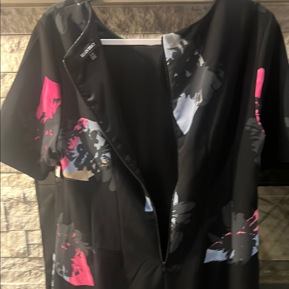 Ellen Tracy size 14Petite Black Floral Print Party dress - Picture 8 of 13